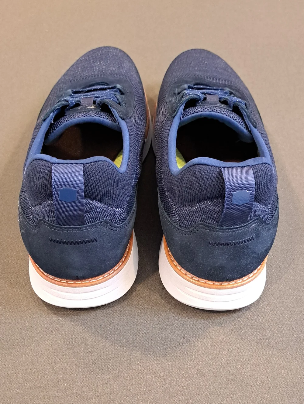 Florsheim Launch Knit Elastic Lace Moc Toe Slip On - Color: Navy - Size: 12